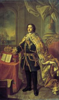 Portrait of tsar peter I